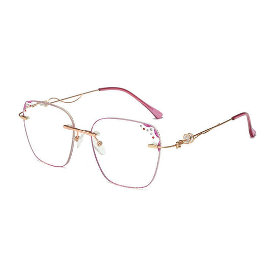 WOMEN'S DIAMOND RIMLESS ANTI-BLUE LIGHT PRESBYOPIA GLASSES